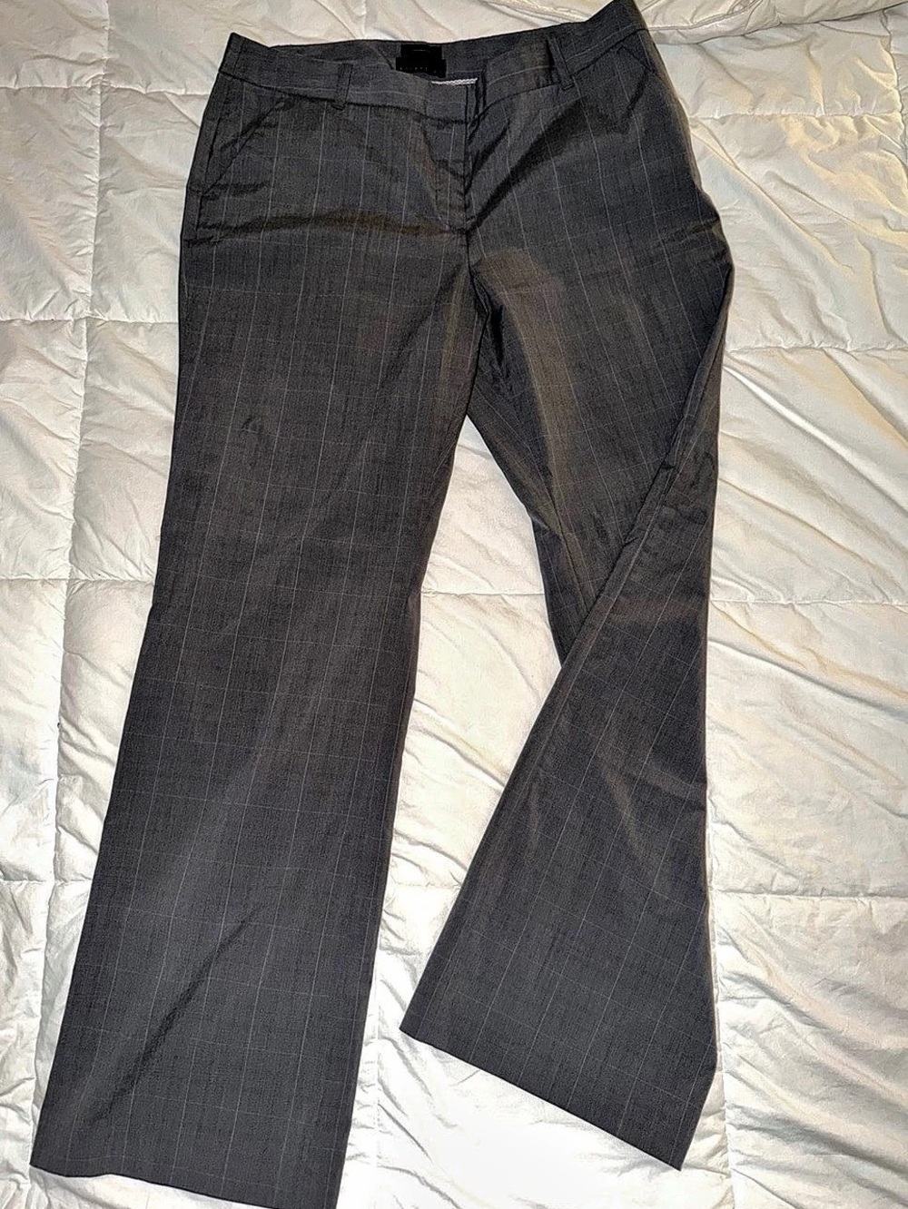 Attention Dress Pants Plaid Gray Size 14
